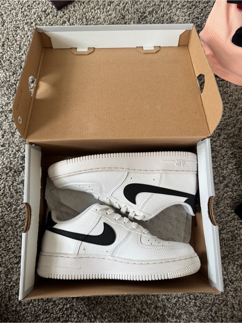 Nike White and Black Air Force 1